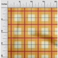 thumbnail image 1 of oneOone Viscose Jersey Light Yellow Fabric Madras Check Sewing Craft Projects Fabric Prints By Yard 60 Inch Wide, 1 of 5
