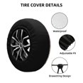 thumbnail image 2 of Wukai Rabbit Sunflower Print Spare Tire Cover for RV Trailer,Waterproof PVC Faux Leather Wheel Cover Fit for Truck,Trailer,RV,SUV,Camper-15 inch, 2 of 6