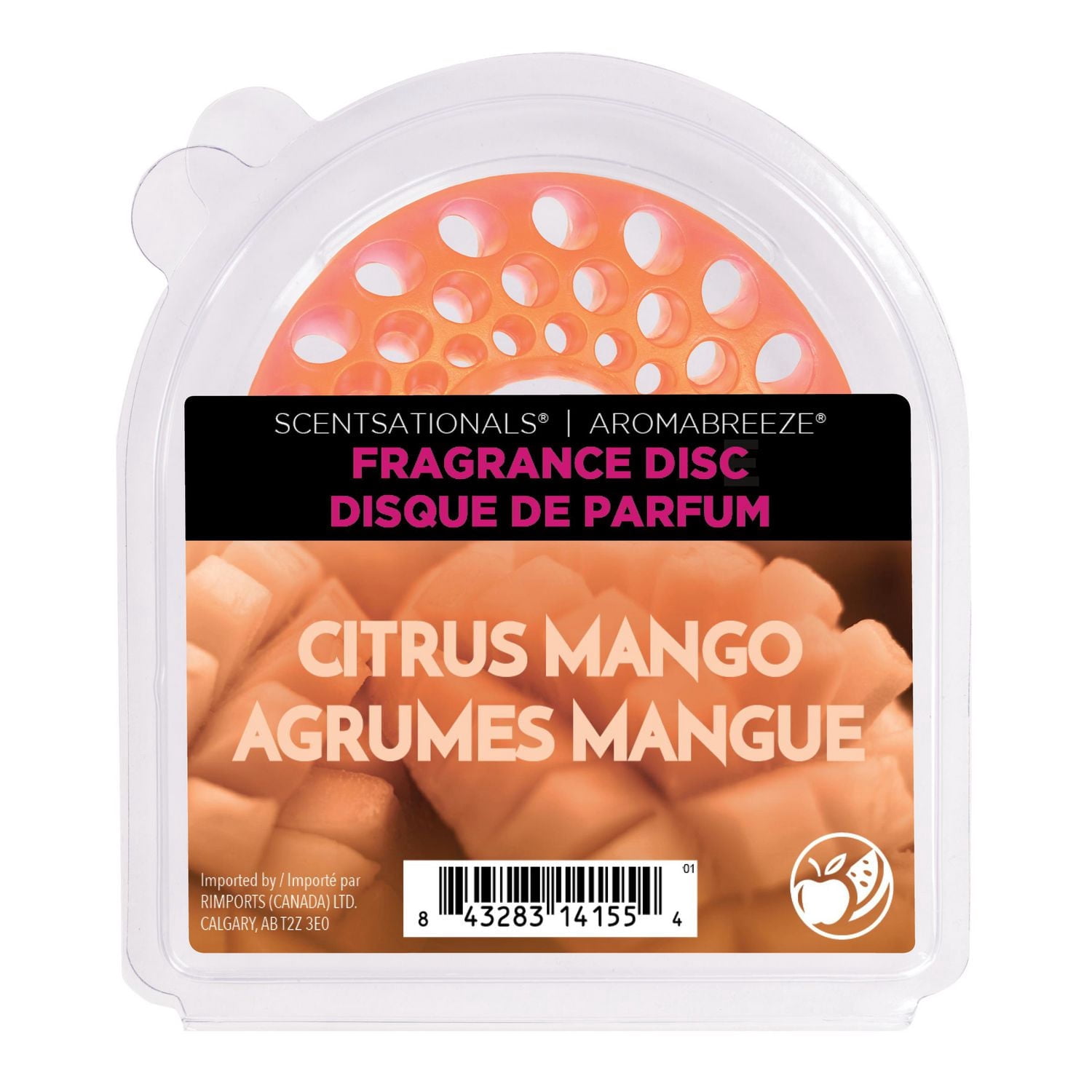ScentSationals AromaBreeze Fragrance Disc - Citrus Mango