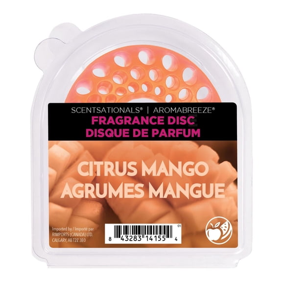 Disque de Parfum AromaBreeze ScentSationals - Agrumes mangue