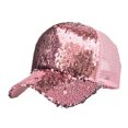 thumbnail image 1 of letairis Breathable WomenAdjustable Ponytail Baseball Cap Sun Protection Fashionable UV Protection Sun Caps pink, 1 of 6