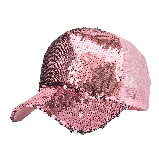 letairis Breathable WomenAdjustable Ponytail Baseball Cap Sun Protection Fashionable UV Protection Sun Caps pink