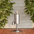 thumbnail image 1 of 10.5 in. Stainless Steel Outdoor Fuel Canister Flame Light Tabletop Torch Lamp, 1 of 1