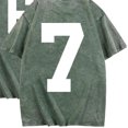 thumbnail image 5 of Pisexur 67 Chandail Col Rond Drôle Six Sept 6 7 Mème Gén Alpha Argot T-Shirt Vert Armée,G, 5 of 5