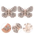 thumbnail image 4 of icolorfuled 1 Paire de Clips de Chaussures Papillon en Strass pour Décoration de Mariée, 4 of 7