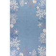 thumbnail image 1 of HomeRoots 353393 27 x 45 in. Polyester Sea Blue Area Rug, 1 of 2