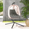 thumbnail image 1 of Outsunny Outdoor Swing Cushion, Tufted Patio Cushion Replacement, Grey, 1 of 10
