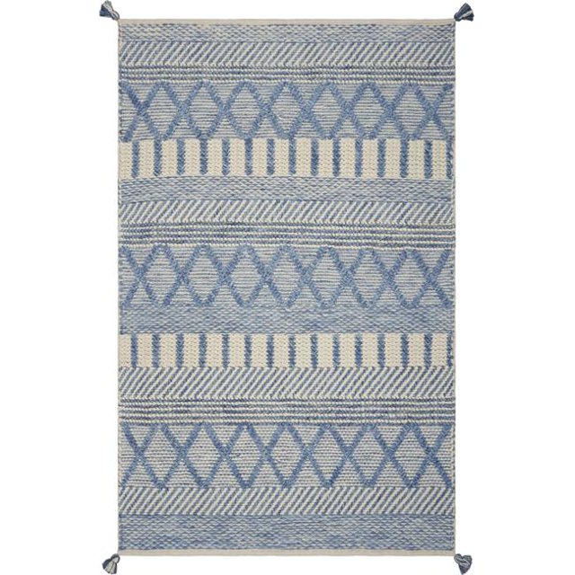 HomeRoots 349800 Tapis en Denim de Polyester 5 x 7 Pi