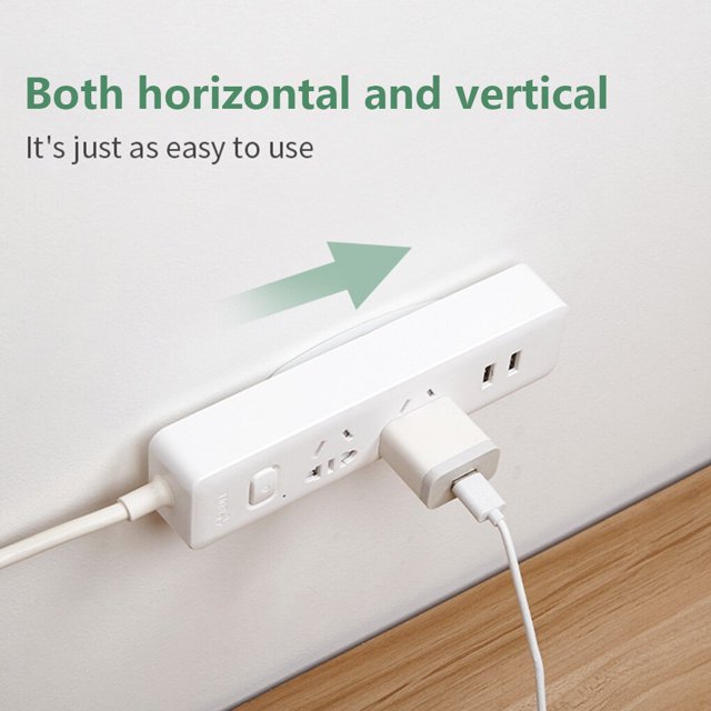 Maoww Power Outlet Holder Traceless Power Socket Holder Wall-Mounted Plastic Sticking Power Strip Support, 1pc