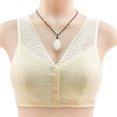 thumbnail image 4 of B91xZ Soutien-Gorge Sans Fil Confort pour Femmes Bretelles Réglables Col Rond Soutien-Gorge, Beige 44, 4 of 4