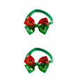 thumbnail image 1 of ziyahi Noël Série Animal Arc Réglable Taille Festival Collier Animal Décoratif Rouge Vert 2Set, 1 of 6
