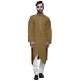 thumbnail image 1 of Atasi Cotton Long Kurta For Men Designer Clothing Button Down Solid Ethnic Kurtas, 1 of 4