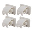 thumbnail image 1 of Unique Bargains Home Houseware Plastic Rolling Pin Self Adhesive Wall Hangers Hooks 4 PCS, 1 of 2