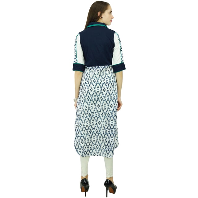 Phagun Kurta Bollywood Vêtements Tunique Kurti Haut Designer Robe en Coton
