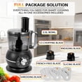 thumbnail image 2 of 12 Cup Smart Food Processor, Electric Food Chopper Slicer with French-Fry Slicing Shredding Chopping Kneading Cutter, For Meat, Vegetable, Fries, Che, 2 of 8