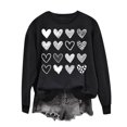 thumbnail image 2 of Yuyuzo Chandails en Molleton pour Femmes Décontractés Saint-Valentin Manches Longues Col Rond Ample Ajusté Mince Chandail Tops, 2 of 5