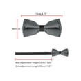 thumbnail image 4 of INSPIRE CHIC Nœuds Papillon Formels Unis Pré-Noués pour Homme Nœuds Papillon Sangle Ajustable, 4 of 5