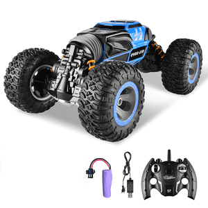 YCFUN RC Une voiture stupide, 4WD Transformer RC Voitures Crawler, 2.4GHz Tout Terrain RC Monster Truck Toys Cadeau pour les enfants garçons
