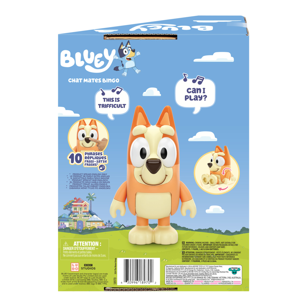 Pack de figurines Bluey Chat Mates Bingo