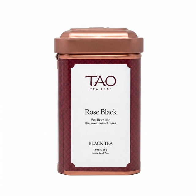 Tao Tea Leaf Rose Black Tea, 55g Loose Tea Tin