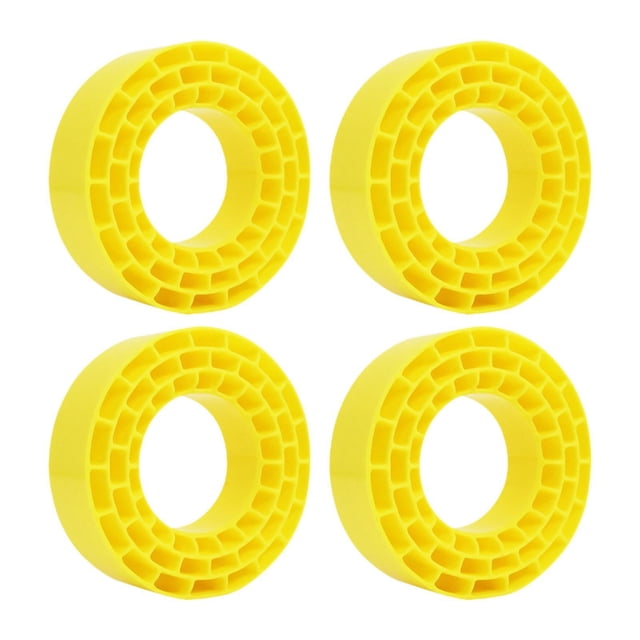 HILABEE 4Pcs Tire Inserts for 1/10 RC Crawler Trucks for 95-97mm Hobby Car Repairing Yellow