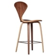 thumbnail image 2 of Satin Stool - Hard Wood Chair in Walnut color SET OF 2, 2 of 7