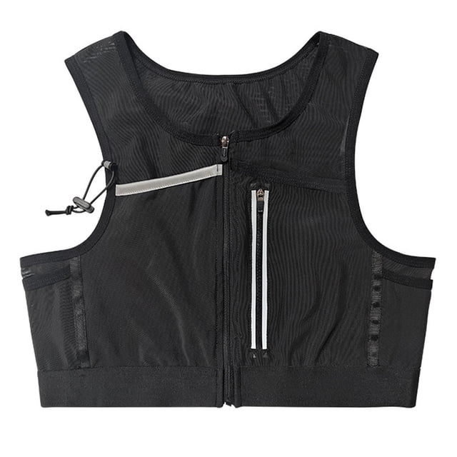 S SERENABLE Gilet de Course Sac Poitrine Réfléchissant Léger pour Sports Entraînement Camping L