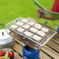 thumbnail image 4 of Folding Camp Stove Toaster Stainless Steel Bread Toaster Rack for Camping Backpacking Picnic, 4 of 8