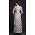 thumbnail image 4 of Bimba Robe Longue Florale pour Femme, Fête, Col en V, Fente avant, Sans Manches, Maxi, Très Petit, 4 of 5