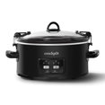 thumbnail image 1 of Crock-Pot 6-Quart Cook & Carry Slow Cooker, One-Touch Control, Feeds 7+ People, Matte Black, 1 of 7