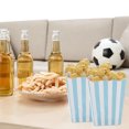 thumbnail image 2 of yulier 12 Pcs Popcorn Boxes, Striped Disposable Paper Popcorn Boxes Mini Popcorn Containers Dinnerware Party Supplies for Wedding Birthday Christmas, 2 of 6