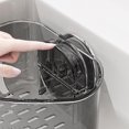 thumbnail image 4 of Suction Cup Sink Corner Rack, Kitchen Sink Organizer for Sponges, Cleaning Cloths, Brushes and Scrubbers, Space-Saving Drain Caddy for Kitchen and Bathroom Use, 4 of 6