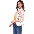 thumbnail image 4 of INSPIRE CHIC Blazer Ouvert à Revers Cranté à Manches Longues Intégrales pour Femme, 4 of 6