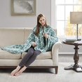 thumbnail image 3 of Beautyrest Oversized Ogee Heated Throw, 60 x 70, Aqua, 3 of 5