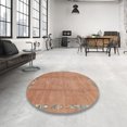 thumbnail image 3 of Ahgly Company Tapis d'Intérieur Carrés Abstraits Orange Tapis de Zone Abstraits, 3 Pieds Carré, 3 of 6