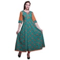 thumbnail image 1 of Bimba Anarkali Long à Imprimé pour Femmes Tunique Ethnique Indienne Décontractée, 1 of 6