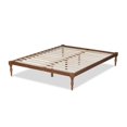 thumbnail image 3 of Bowery Hill Contemporary Wood King Platform Bed in Walnut Brown, 3 of 7