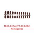 thumbnail image 3 of 1 Set Glue on Nails Medium Matte Length Files Stick Full Cover Wraps Art Decals Artificial Beauty Tool Manicure Kit Decorations 19, 3 of 6