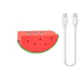 thumbnail image 2 of Sentmoon Fruit Shaped 3-Port USB Hub Multi-Device Charging Data Transfer Laptop Desktop Splitter Cute Compact Portable Design for Office Home Travel School, 2 of 7