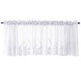thumbnail image 1 of Qualitygoods Lace Cafe Kitchen Ruffle Window Drape Valance Semi Transparent Voile Curtains Window Treatment, 1 of 10
