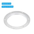 thumbnail image 4 of Uxcell 7" Metal Duct Connector Flange Straight Pipe Exhaust Flange Duct Mounting Plate 2 Pack, 4 of 5