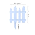 thumbnail image 3 of XYAIYT White Plastic Garden Fence Edgings for Lscaping Fall Decorations Holiday Decorations Define Spaces in Lawns Flowerbeds with Modular Design Easy Installation Long Lasting Outdoor Privacy White, 3 of 6