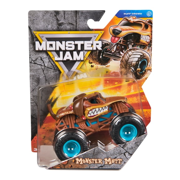 Monster Jam, Monster Mutt 1:24 Scale Die-Cast Monster Truck Vehicle, for Ages 3 and up