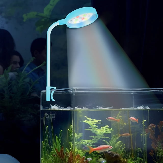 Cagogo under $5 LED Aquarium Light, LED Aquarium Light for Fish Tank, Color Changing Submersible Light, USB Powered Fish Tank Light, Waterproof LED Spotlights for Aquarium