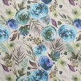 thumbnail image 1 of oneOone Cotton Poplin Twill Medium Blue Fabric Florals Sewing Craft Projects Fabric Prints By Yard 56 Inch Wide-LG, 1 of 4