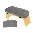 thumbnail image 3 of S SERENABLE Banc de Méditation avec Coussin Doux pour Intérieur Extérieur Salle de Cérémonie du Thé Gris, 3 of 9