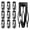 C, variant on 10Pcs Double Grip Hair Clips Women Metal Snap Hair Barrettes Retro Small Hair Pins Headdress Hair Accessories