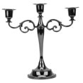 thumbnail image 1 of Romantic   Candlestick, Candlestick Holders, Hotel For Dinner 3 Heads Black, 1 of 8