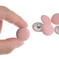 thumbnail image 4 of Unique Bargains 10pcs 28L Fabric Cloth Covered Button 18mm Round Metal Shank Sewing Buttons for Suits Dress Blouses, Pink, 4 of 5