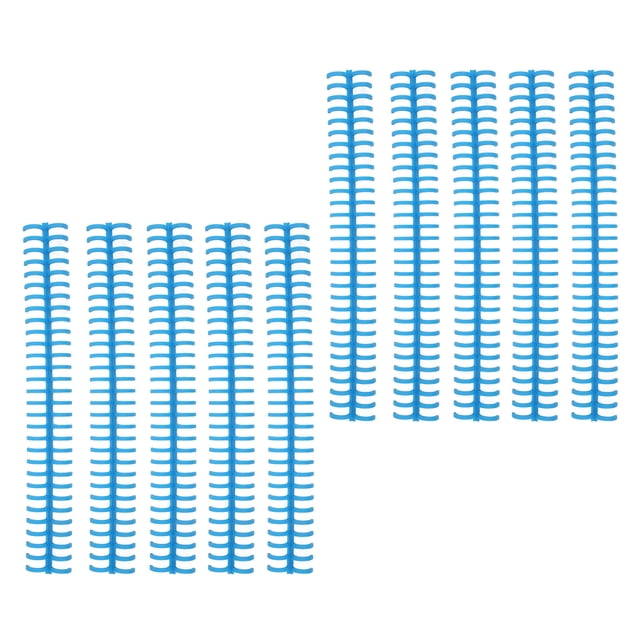Binding Spines, Manual Bound 30 Holes Aging Resistant Binding Coils For Office Blue